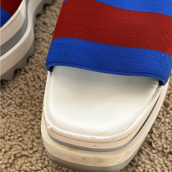Stella Mccartney Womens Striped Platform Strap Sandals - Picture 5 of 5